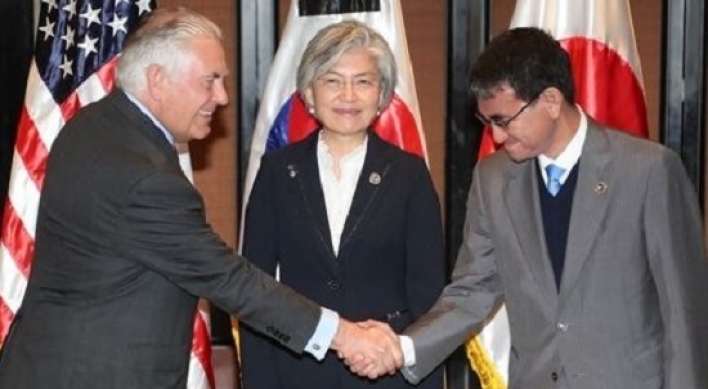 S. Korea, US, Japan vow to fully implement new NK sanctions