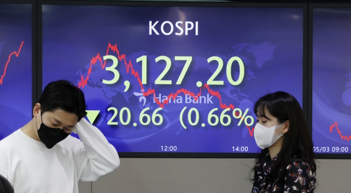 Seoul stocks down for 5th day on return of short selling