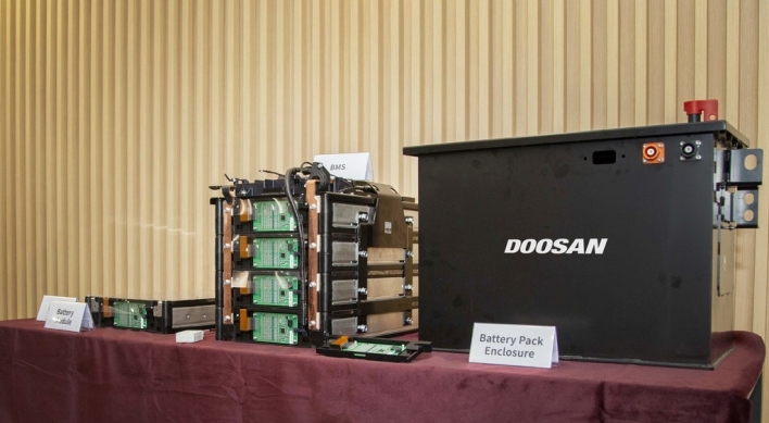 Doosan Infracore releases prototype of battery packs for construction equipment