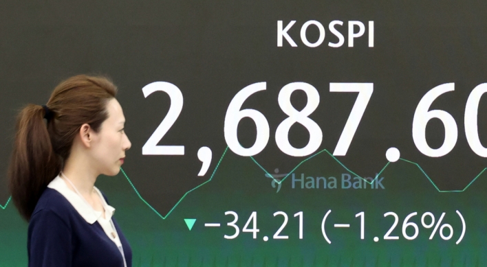 Seoul shares dip over 1% on rate woes