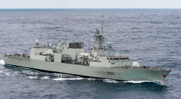 Canadian frigate visits Incheon for Indo-Pacific alliance