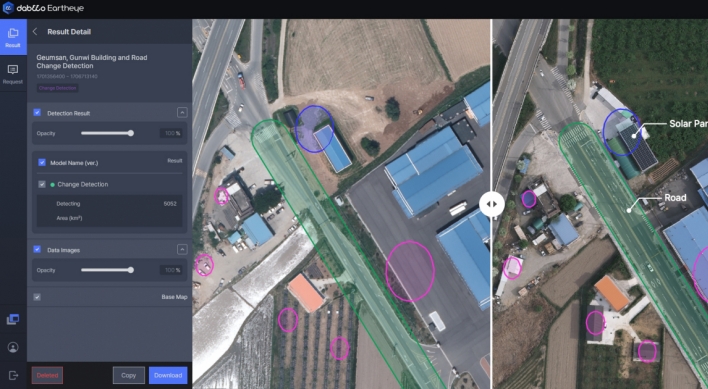 Dabeeo's AI technology detects even addition of solar panels of rooftops, accelerating urban change detection projects
