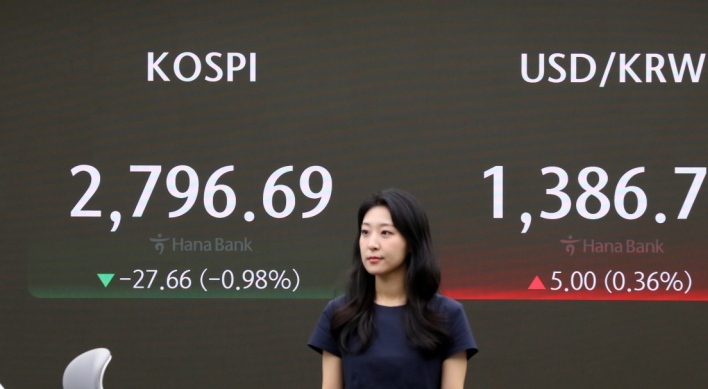 Seoul shares open lower on Wall Street losses