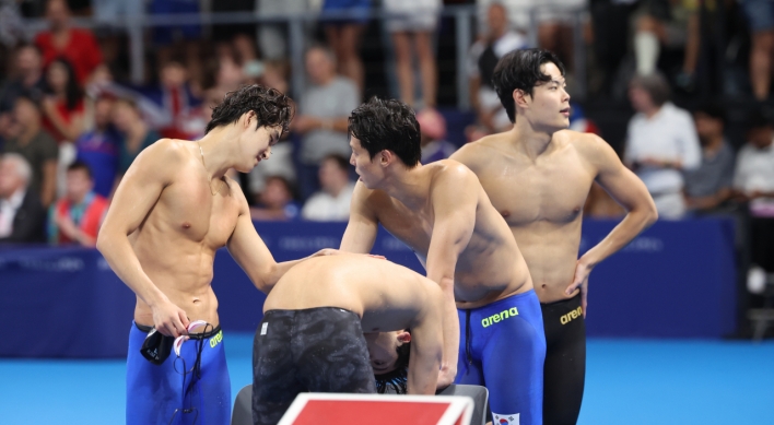 S. Korea finishes 6th in men's freestyle swimming relay