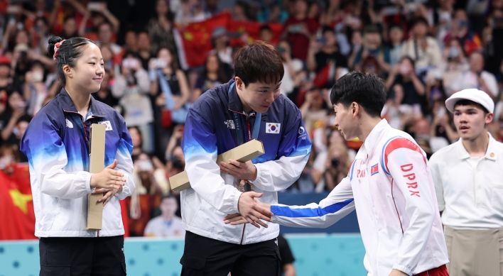 [Photo News] The two Koreas in the Olympics