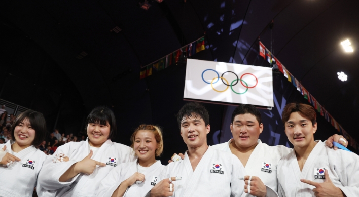 S. Korea wins bronze in judo mixed team event