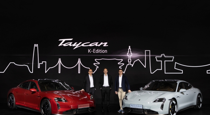 Porsche unveils K-edition Taycan in Seoul