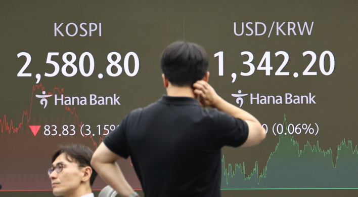 Seoul shares fall over 3% on concerns of economic slowdown