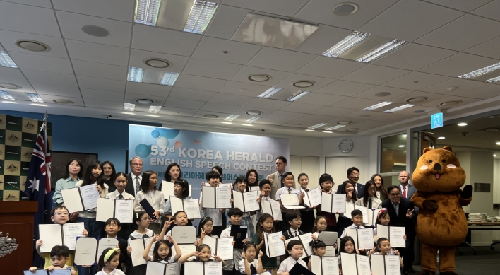 34 students grab prizes at 53rd Korea Herald English Speech Contest