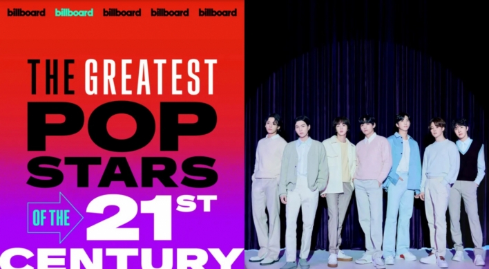 [Today’s K-pop] BTS one of ‘greatest pop stars in 21st century’: Billboard