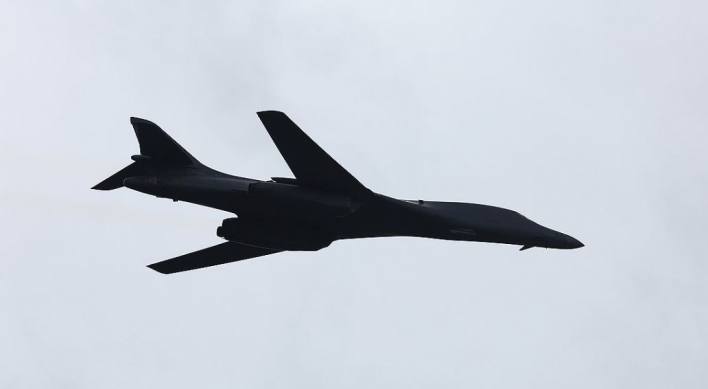 2 US B-1B bombers conducted joint drill with S. Korean Air Force on Oct. 1 Armed Force Day