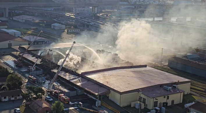 Fire at USFK warehouse in Busan under control