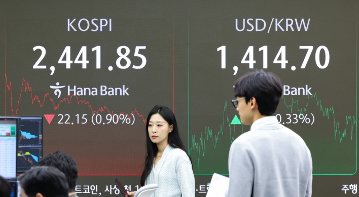 Seoul shares down for 2nd day as impeachment vote looms over Yoon's botched martial law