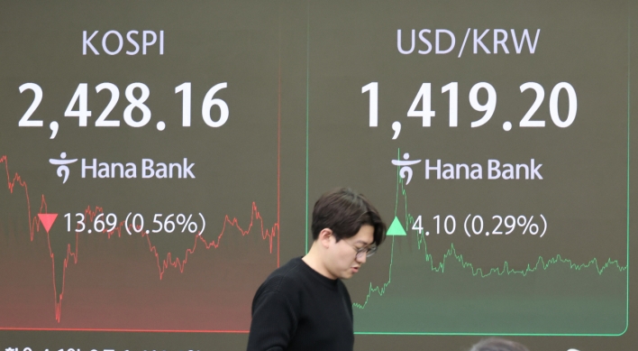 Seoul shares down for 3rd day; impeachment vote in focus