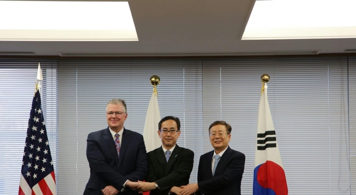 Top nuclear envoys of S. Korea, US, Japan vow coordination against NK threats amid martial law turmoil