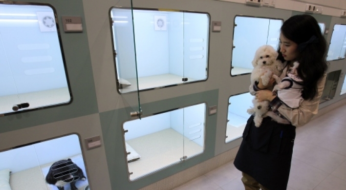 A pet hotel recently opened in Seoul