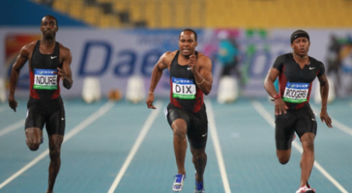 Dix wins 100m event at Daegu competition