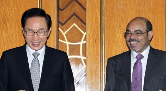 Lee offers to aid Ethiopia development