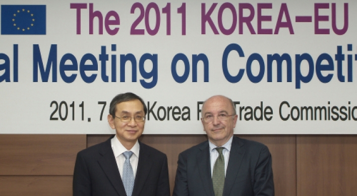 Korea, EU agree on fair, equal antitrust policy