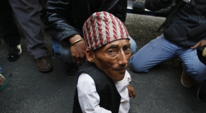 Nepalese man, 72, claims to be world's shortest