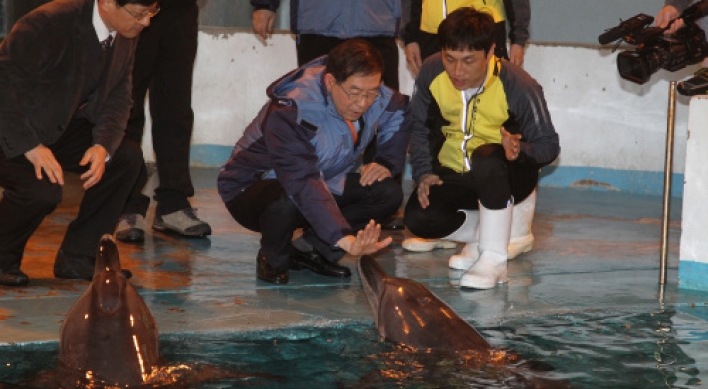 Seoul mayor drags dolphins into Jeju base controversy