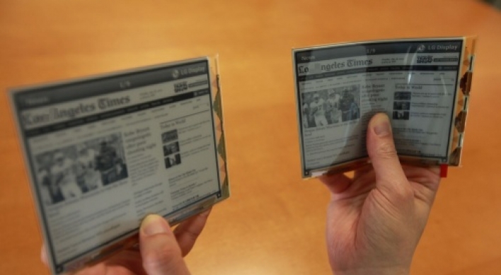 LG’s plastic e-paper could boost e-books