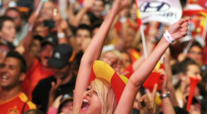 Spain erupts in joy