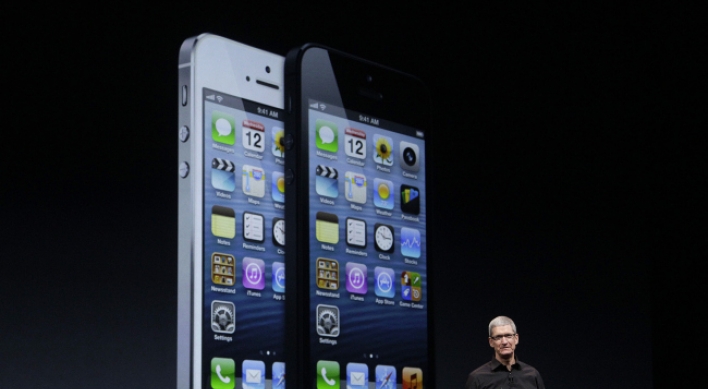Apple unveils thinner and lighter iPhone 5