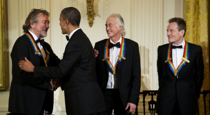 Letterman, Hoffman, Zeppelin receive Kennedy Center Honors