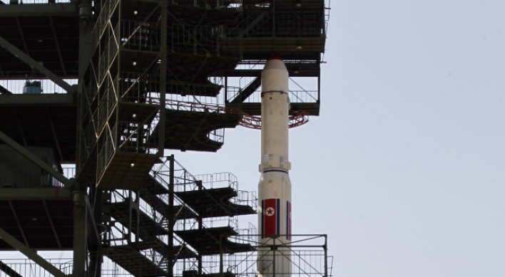 N.K. launches long-range rocket