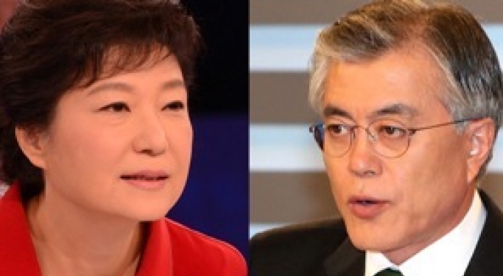 Park, Moon clash in final debate, going all out for votes