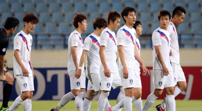 한국 축구, 레바논과 1-1 무승부