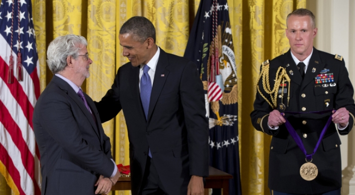 May the Medal be with you: Obama honors George Lucas