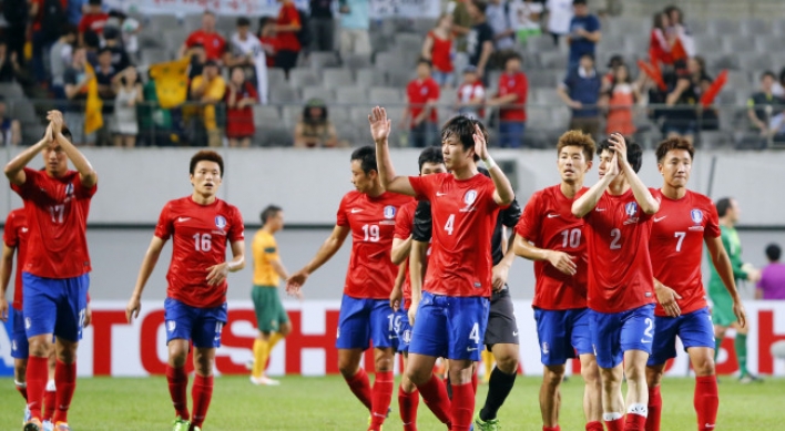 한국 축구, 호주와 무승부