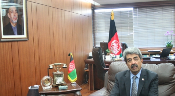 Afghan envoy grateful for Korean aid