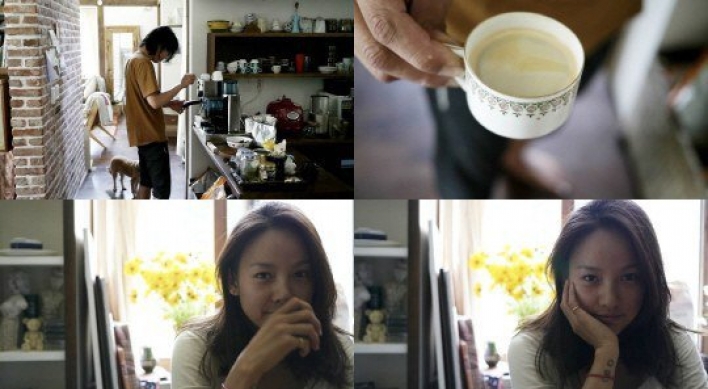Lee Hyori shows glimpse of morning coffee time
