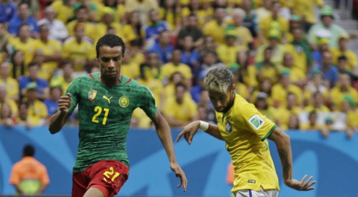 [World Cup] Brazil beats Cameroon 4-1, reaches 2nd round