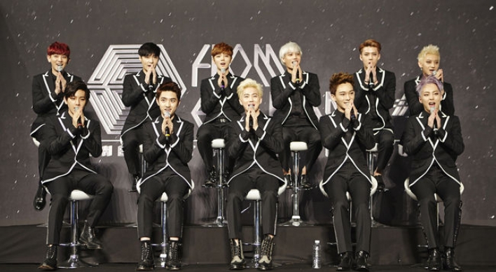 EXO become exclusive models for MCM