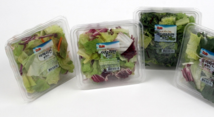 Dole presents five types of pre-made salads