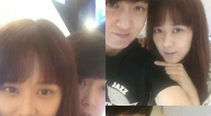 Jang Na-ra pictured with brother