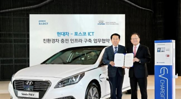 [Photo News] Hyundai-POSCO tie-up for EV
