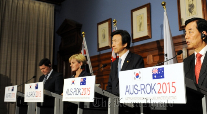 Korea, Australia to boost defense cooperation