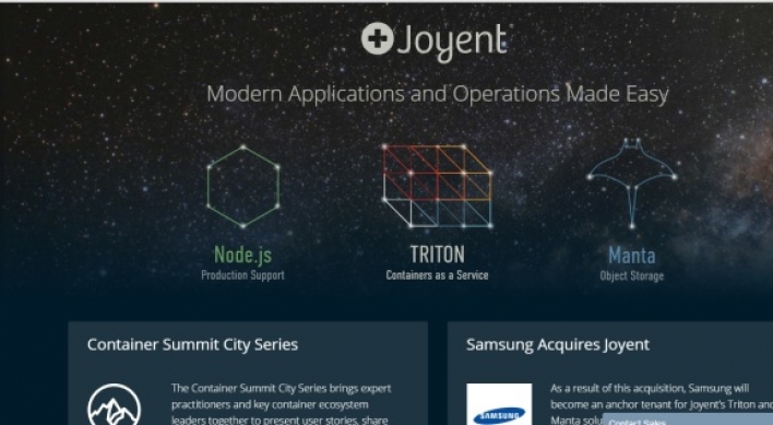 Samsung acquires US cloud service start-up Joyent