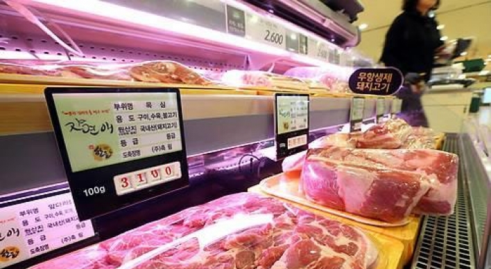 Korea's meat consumption rises over past decade