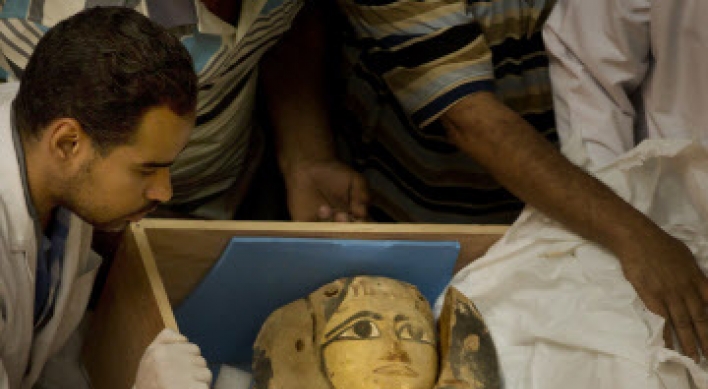 Ancient sarcophagus covers returned to Egypt