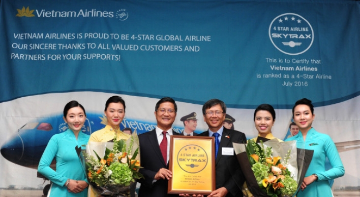Vietnam Airlines recognized as 4-star airline