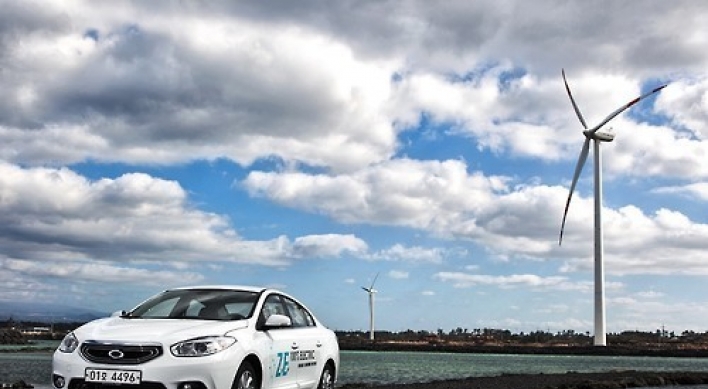 Electric charging point at gas station starts operation in Jeju