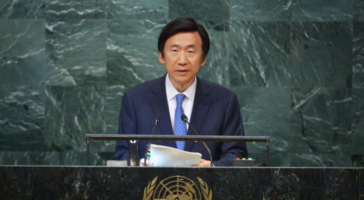 Yun questions NK membership, urges stronger measures at UN