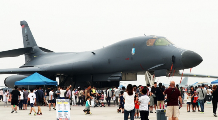 B-1B Lancer bombers opened to public in Korea