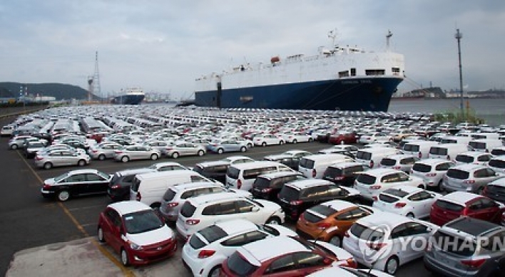 Korea's auto exports turn around in Nov. after 17-month lapse